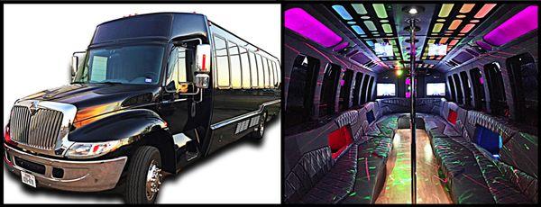 30 Passenger Party Bus. All new interior.