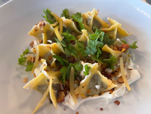 Turkish manti dumplings