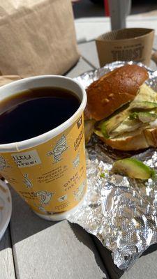 Breakfast Combo (Sandwich and Coffee $7.50)