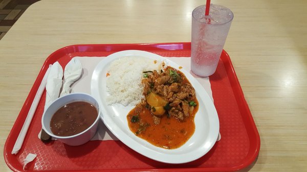 Pork, Rice, and Beans.