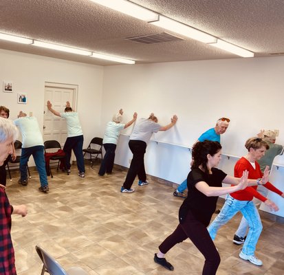 Our first week of classes in the new fitness studio on Juan Tabo