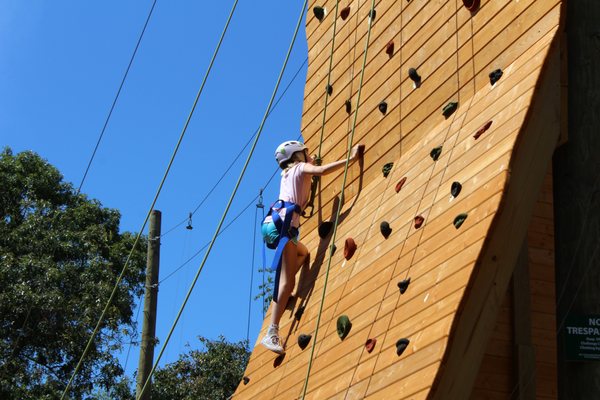 Girls can take healthy risks at camp, developing confidence while having fun. Visit hercamp.org. Prior Girl Scout membership not required.