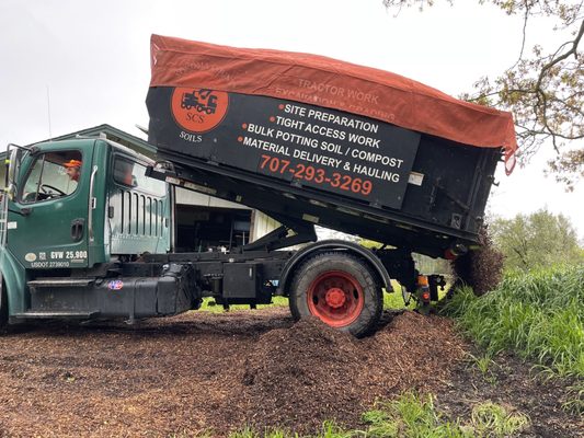 Wood chips delivered