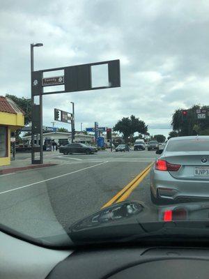 Chevron on the corner of tweedy and Otis