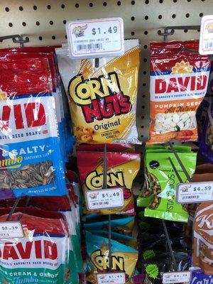 I love corn nuts and not every gas station has em