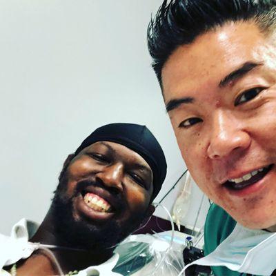 Dr Won and one of his happy patient after surgery