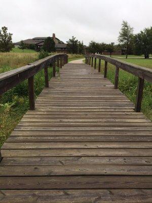 The bridge to where the Lodges and the Maybee Center is. There is actually a driveway to these buildings off to the left of this photo.