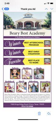 Just voted Readers Choice in 3 categories!