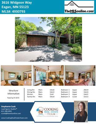 Beautiful home with water views for sale in Eagan!