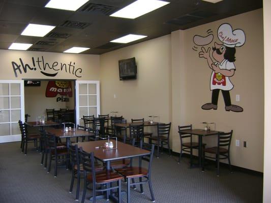 The new dining room at Marco's Pizza!