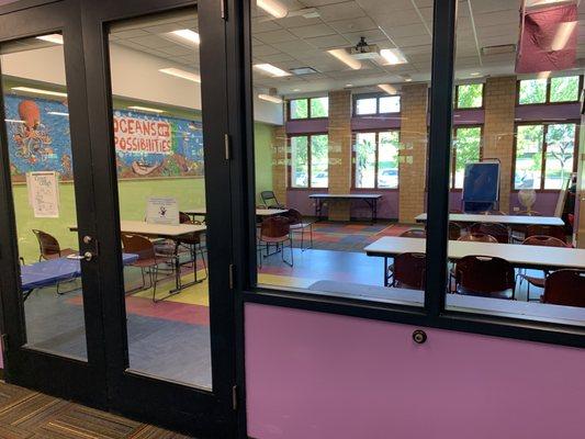 Activity room in children's area