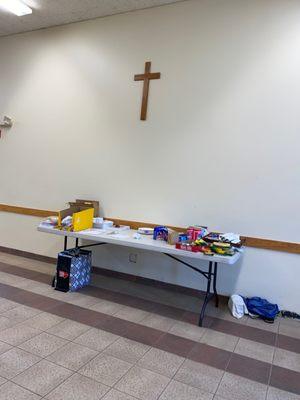 Our VBS craft table