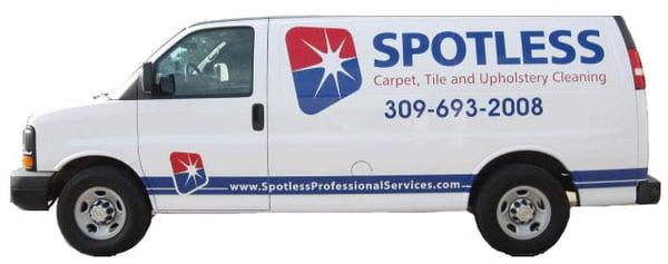 Spotless Carpet, Tile and Upholstery Cleaning truck!