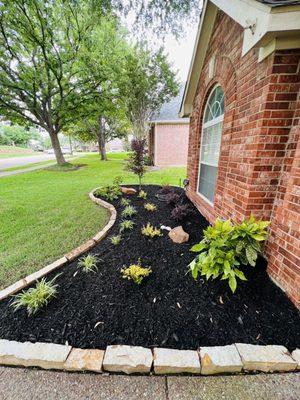 Front yard. All new beds!!