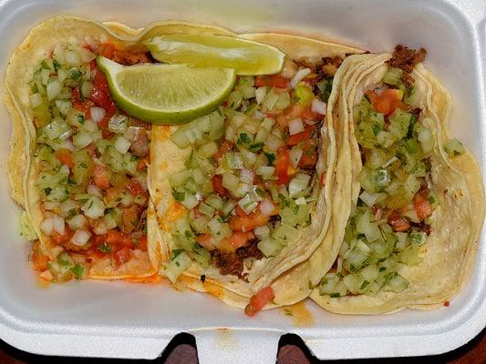 Assorted Tacos from El Garrion.