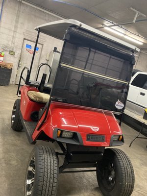 Golf cart window tint