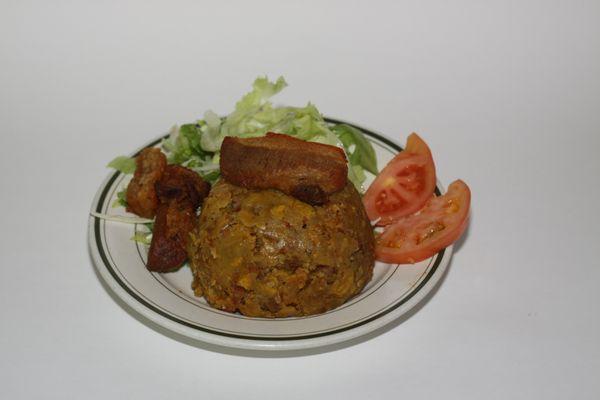 Ball Plantain W Fried Pork / Mofongo De Chicharrones