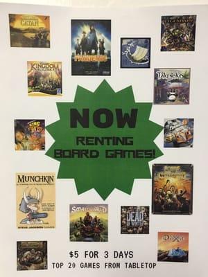 Rent a game for 3 days for $5