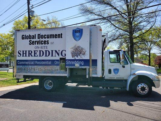 Document Shredding Truck