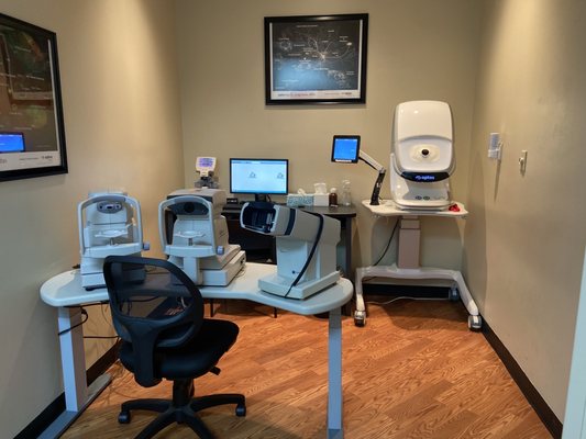 Pretesting Area at Master Eye Associates Round Rock