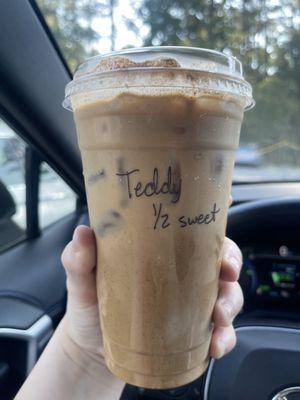 Teddy Graham Latte 1/2 sweet