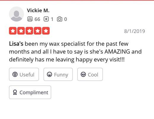 Yelp review