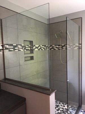 Shower panels without door