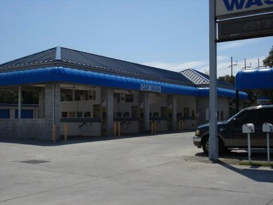 Our 4 self serve car wash bays and 1 Automatic touch free bay.