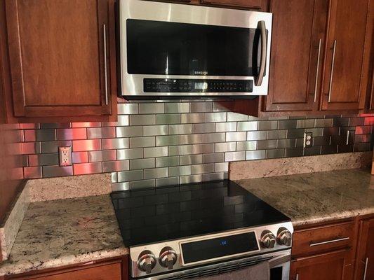 Stainless Steel Backsplash