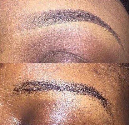 Eyebrow Razor and fill.