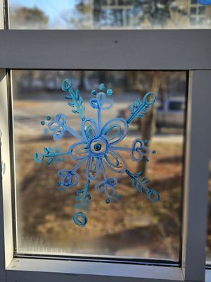 A painted snowflake by Sedona