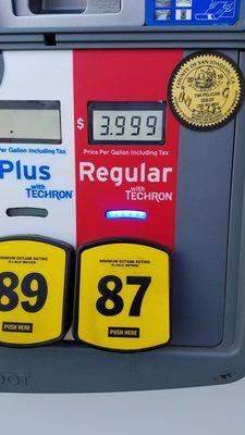 OMG the price of California gas actually went down