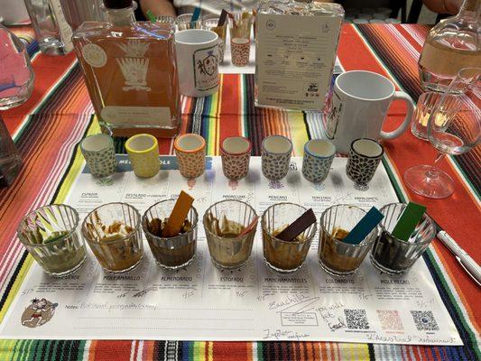 Mezcal and Mole tasting