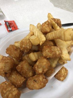 secret menu item: "frots" - mix of tater tots & fries for only $2!