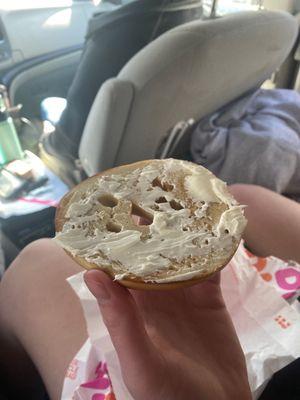 Plain Bagel With Cream Cheese