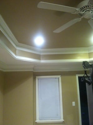 Completed Crown Moulding Installation