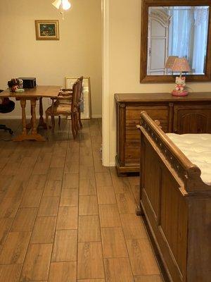 Ceramic tiled floor Bedroom and Office