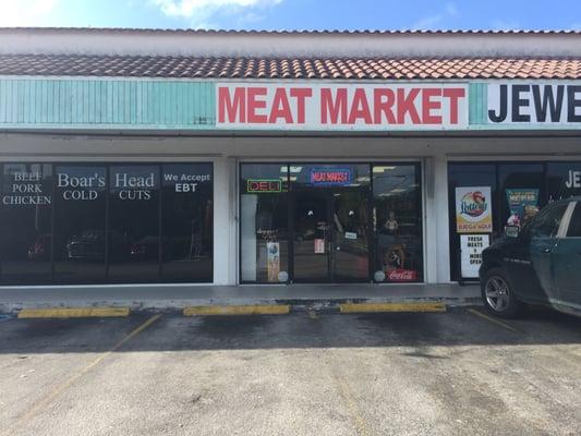 Fresh meat, beef, pork, and chicken, boars head cold cuts, EBT is accepted, large selection of market items, FLORIDA LOTTERY SOLD HERE