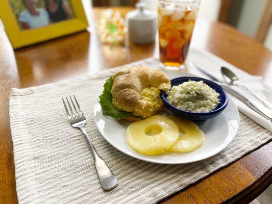 Egg Salad on Croissant