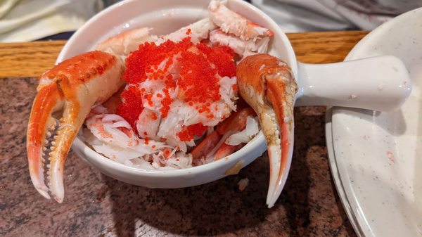 Snow crab deluxe - homemade. It's alive!