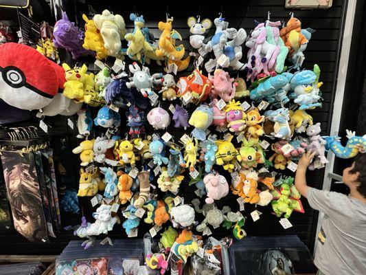 My son lost his mind over rare pokemon plushies!