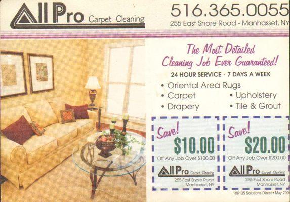 All Pro Carpet Cleaning