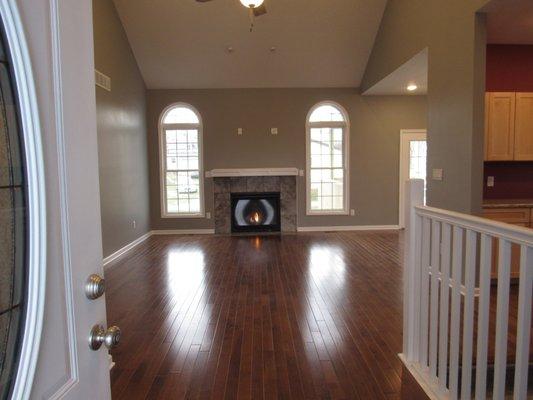 Fireplaces, wood floors