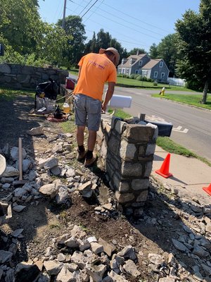 Stone Wall Repair By Best Masonry CT