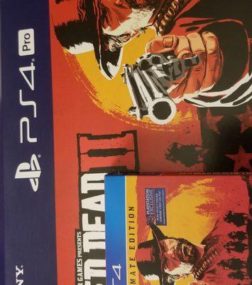 Red Dead game and ps4 pro.