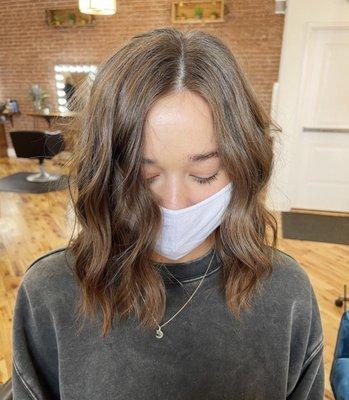 Detox scalp treat, cut, & style by Alyssa