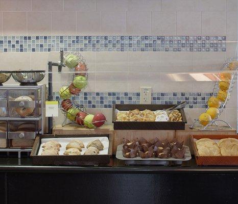 Hot and cold items served fresh daily on our breakfast buffet