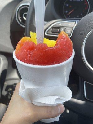 Strawberry and mango