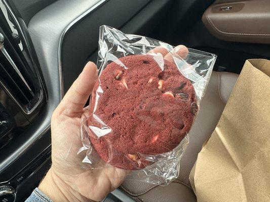 Red velvet cookie!