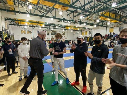 2022 NJ State Individual Fencing Championship 
Allen Trudnos PJs Lion HS 4th Place overall